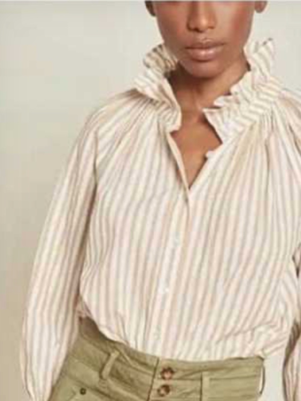 Veronica Beard Calisto Seersucker Blouse Women's Size XS Striped Lightweight (Y)